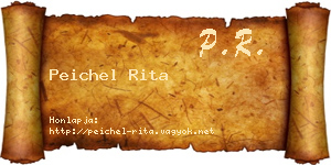 Peichel Rita névjegykártya